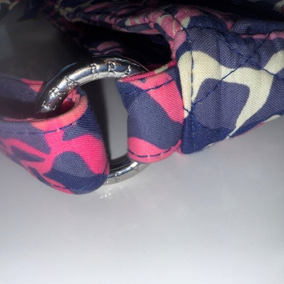 Vera Bradley Triple Zip Hipster crossbody in the retired Katalina Pink pattern. - Picture 11 of 14